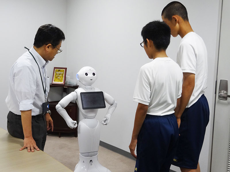 Pepperの仕事見学