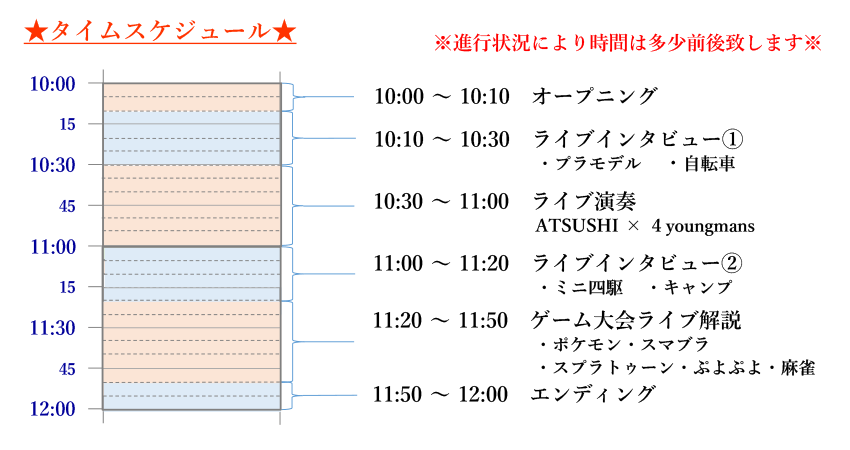 タイムスケジュール