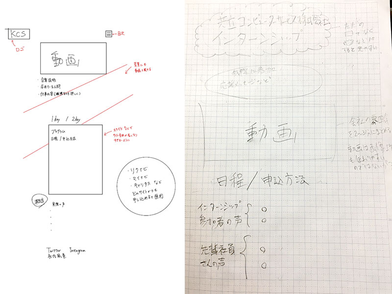 ホームページ企画体験