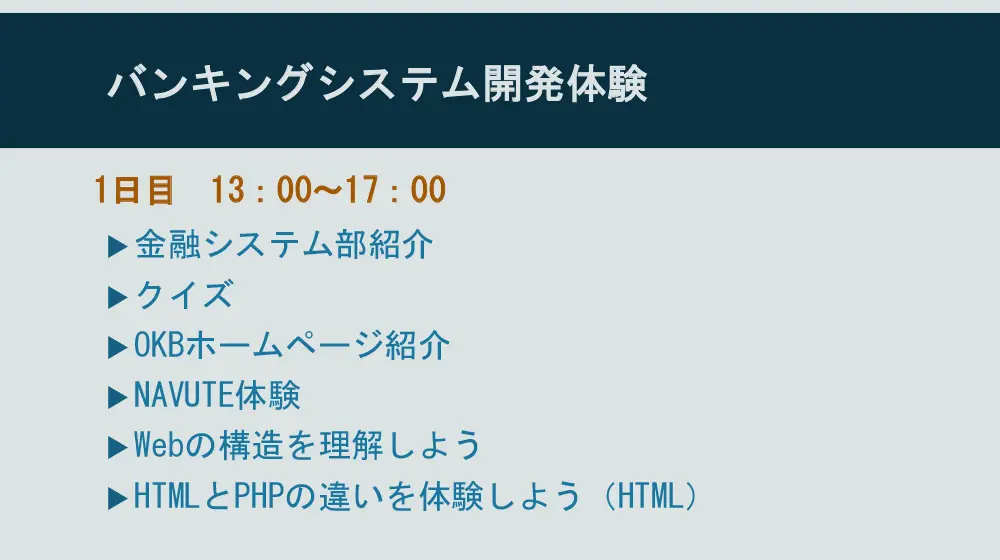 バンキングシステム開発体験
