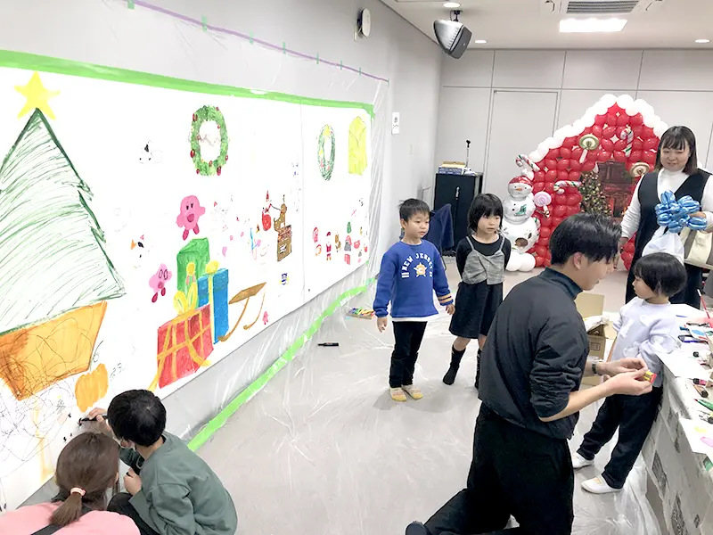 壁画体験コーナー