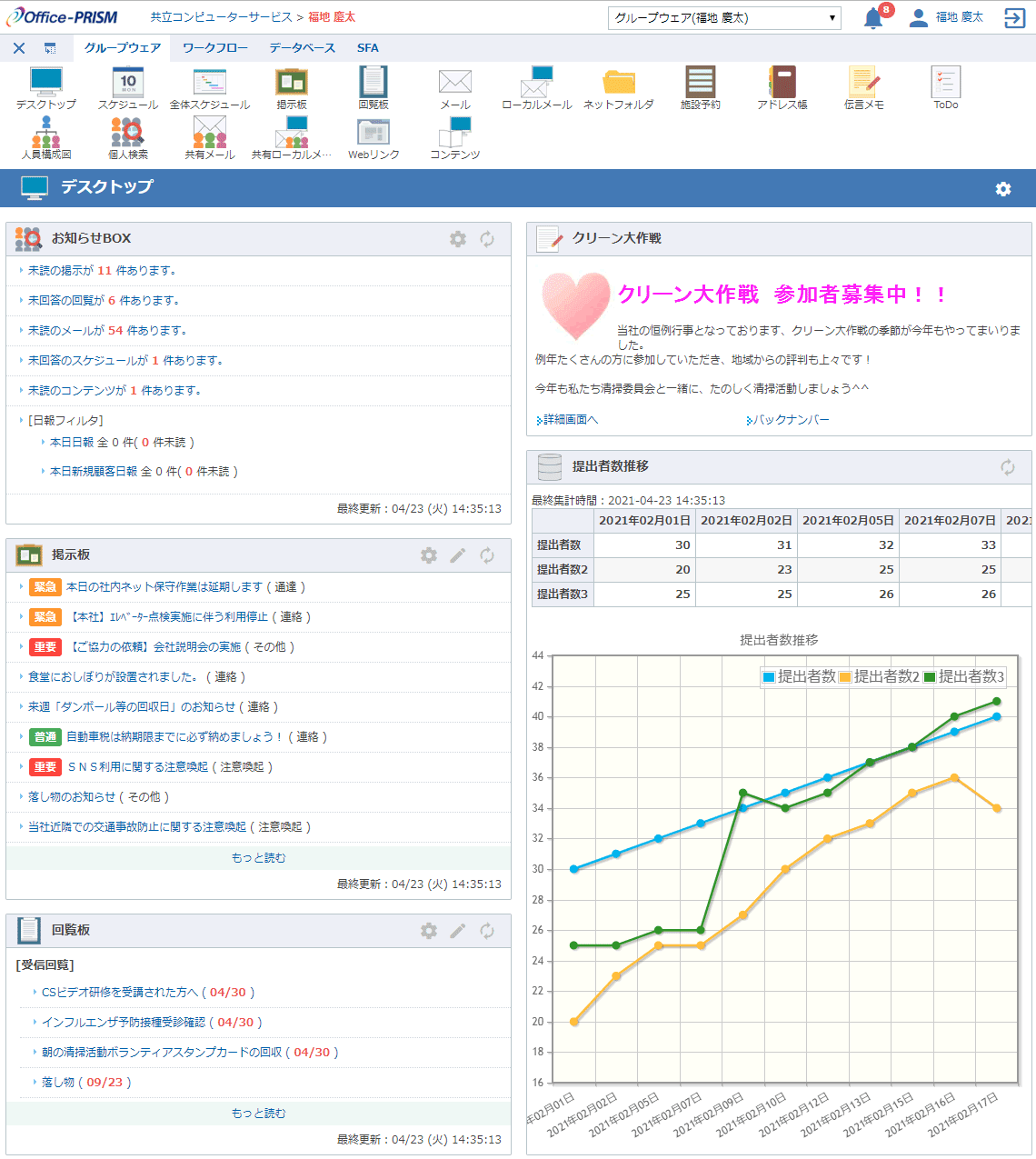 情報コミュニケーションツール Office Prism